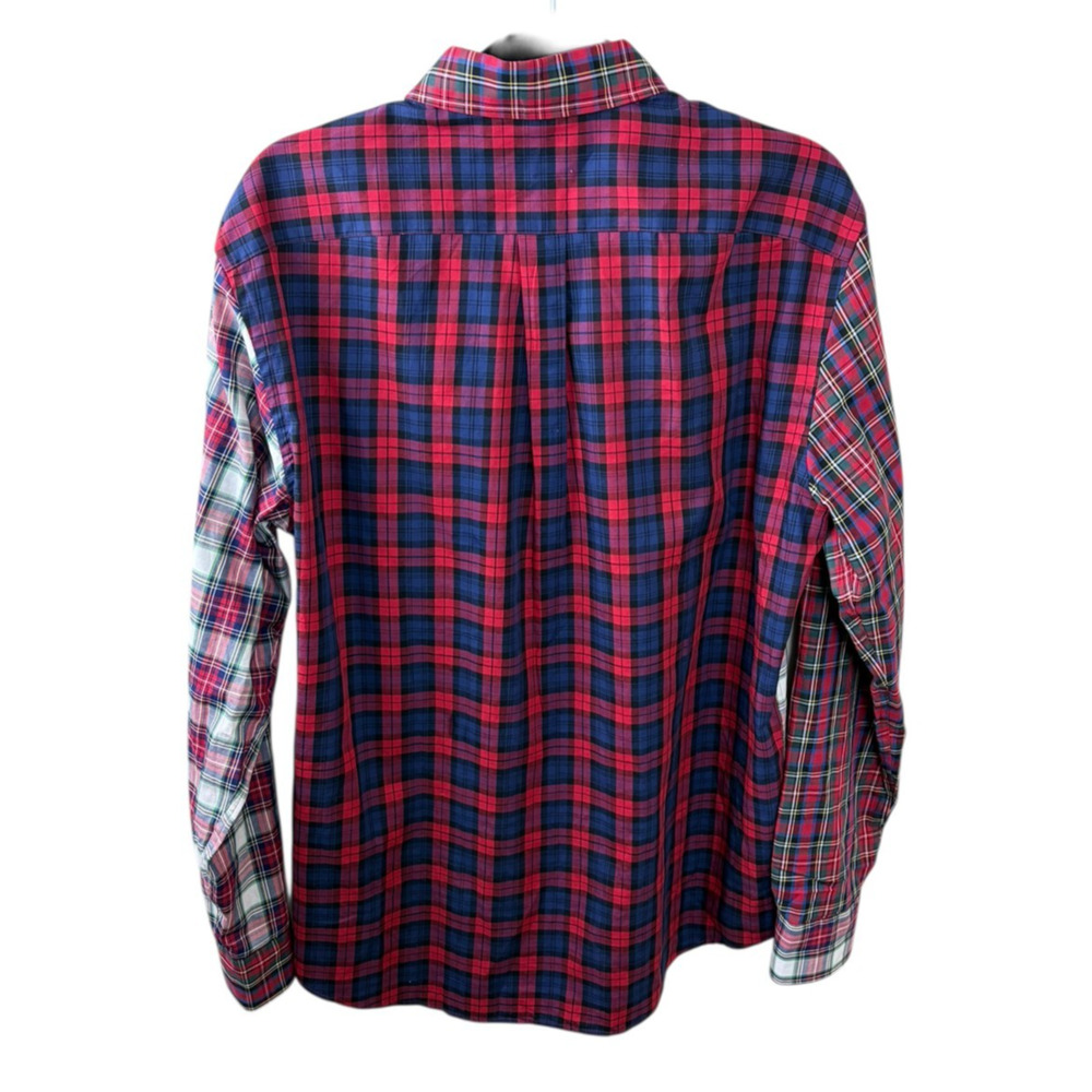 J. McLaughlin Plaid Patchwork Button Down Shirt S… - image 2